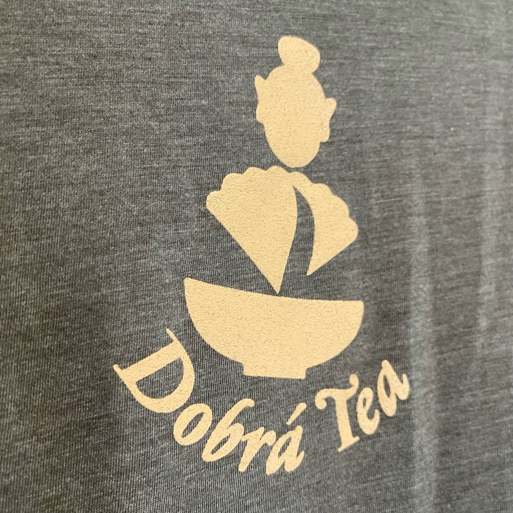 NWOT Dobrá Tea House Asheville NC HippieTee Sz L - Picture 3 of 6